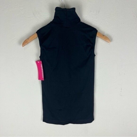 NWT Commando Black Sleeveless Turtleneck Tank Top - Picture 4 of 9